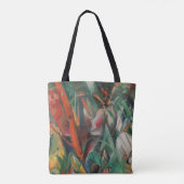 Franz Marc Expressionistische Kunst Tote Bag (Achterkant)
