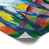 Franz Marc Famous Painting Blue Horse (1911) Poster (Hoek)