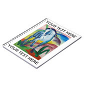 Franz Marc Famous Painting Blue Horse Personalized Notitieboek (Linkerzijde)