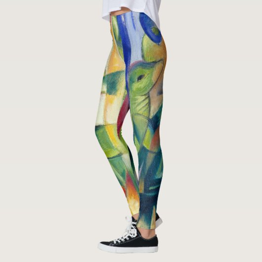Franz Marc Famous Painting Little Mountain Goats Leggings (Links)