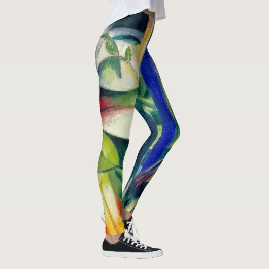 Franz Marc Famous Painting Little Mountain Goats Leggings (Rechts)