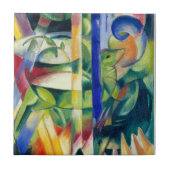 Franz Marc Famous Painting Little Mountain Goats Tegeltje (Voorkant)