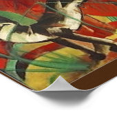 Franz Marc, Fine Art, Drie Katten. Poster (Hoek)