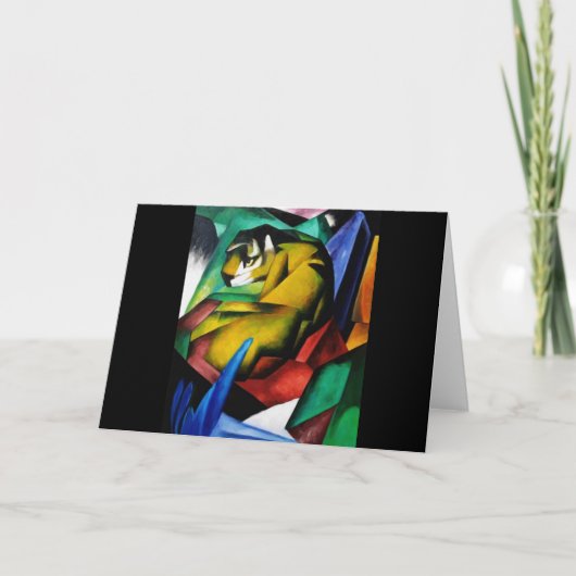 Franz Marc, Fine Art Tiger Kaart (Voorkant)