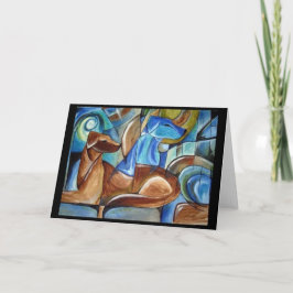 Franz Marc, Fine Art, twee honden Kaart