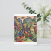 Franz Marc - Foxes 1913 Oil Canvas Red Fox Sly Briefkaart (Staand voorkant)