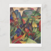 Franz Marc - Foxes 1913 Oil Canvas Red Fox Sly Briefkaart (Voorkant)