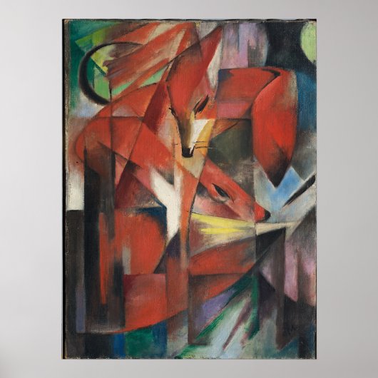 Franz Marc - Foxes, 1913 Poster (Voorkant)