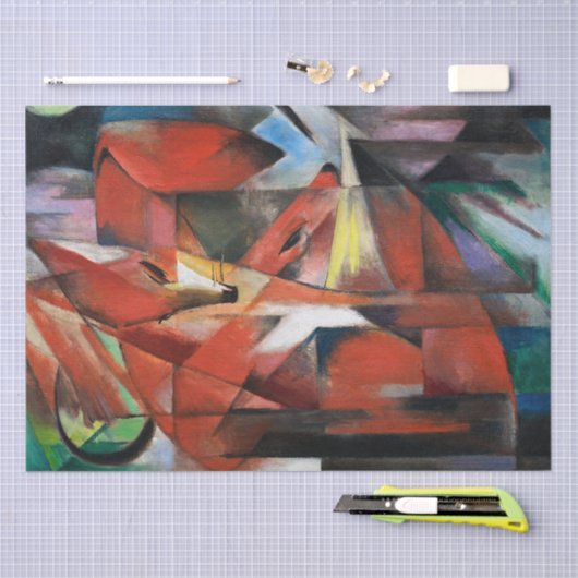 Franz Marc | Foxes (1913) Tissuepapier (Craft)