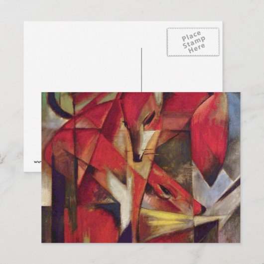 Franz Marc - Foxes Briefkaart (Voorkant / Achterkant)