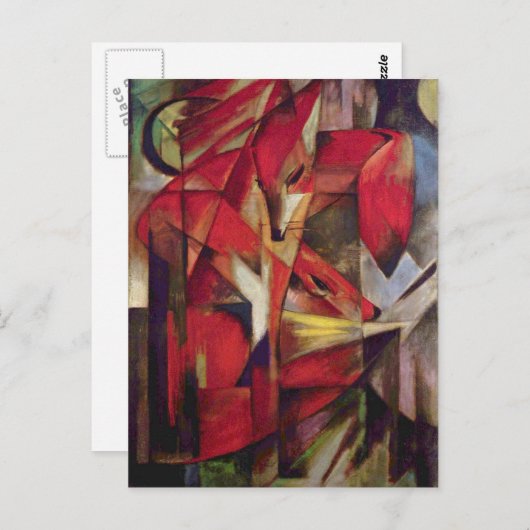 Franz Marc - Foxes Briefkaart (Voorkant / Achterkant)