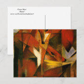 Franz Marc - Foxes Briefkaart (Voorkant / Achterkant)