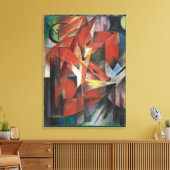 Franz Marc Foxes Canvas Afdruk (Insitu (Woonkamer))