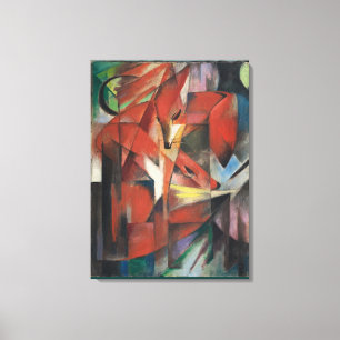 Franz Marc Foxes Canvas Afdruk