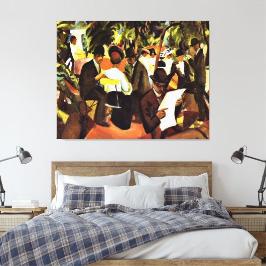 Franz Marc - Garden Restaurant Canvas Afdruk (Insitu (Slaapkamer))