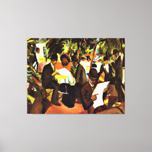 Franz Marc - Garden Restaurant Canvas Afdruk