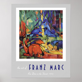 Franz Marc - German Expressionist - Roe Deer Poster