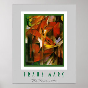 Franz Marc - German Expressionist - The Foxes Poster