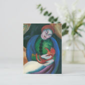 Franz Marc - Girl met een Cat II Briefkaart (Staand voorkant)