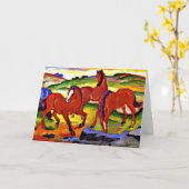 Franz Marc - Grazende paarden IV.1911 Kaart (Gele Bloem)
