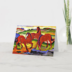 Franz Marc - Grazende paarden IV.1911 Kaart