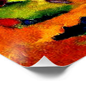 Franz Marc, Grazende paarden IV Perfect Poster (Hoek)