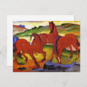 Franz Marc Grazing Horses Briefkaart (Voorkant / Achterkant)