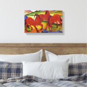 Franz Marc Grazing Horses Canvas Afdruk (Insitu (Slaapkamer))