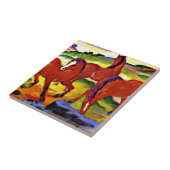 Franz Marc - Grazing Horses IV. 1911 Tegeltje (Zijkant)