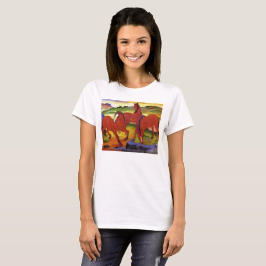 Franz Marc Grazing Horses T-shirt (Voorkant volledig)