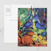 Franz Marc - Herten in bos(ii) Briefkaart (Voorkant / Achterkant)