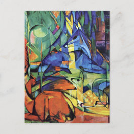 Franz Marc - Herten in bos(ii) Briefkaart