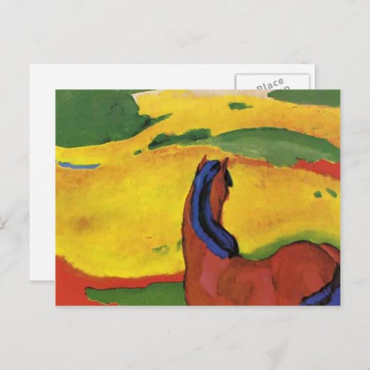 Franz Marc-Horse in een landschap Briefkaart (Voorkant / Achterkant)