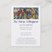 Franz Marc-Horse Whisperer Visitekaartje (Achterkant)