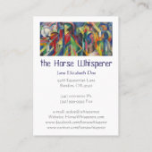 Franz Marc-Horse Whisperer Visitekaartje (Achterkant)