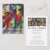 Franz Marc-Horse Whisperer Visitekaartje (Voorkant / Achterkant)