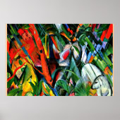 Franz Marc - In de regen - 1912 Poster (Voorkant)