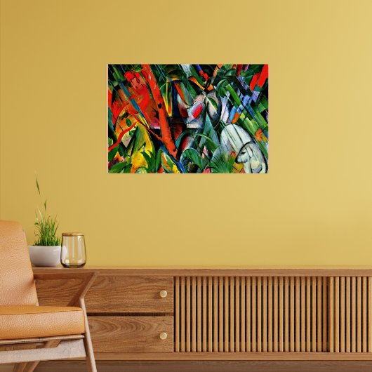 Franz Marc - In de regen - 1912 Poster (Woonkamer 2)