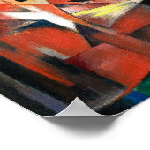 Franz Marc is het beroemde schilderij The Foxes (1 Poster (Hoek)
