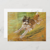 Franz Marc: Jumping Dog Schlick Briefkaart (Voorkant / Achterkant)