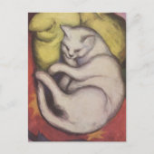 Franz Marc - Kat op een geel kussen Briefkaart (Voorkant)