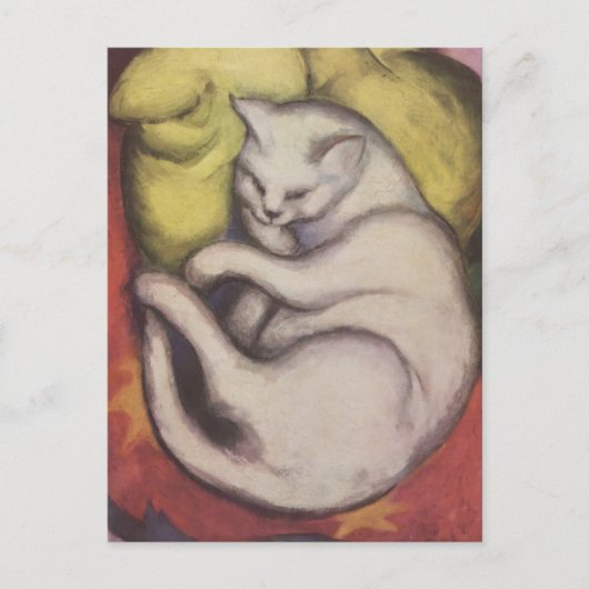 Franz Marc - Kat op een geel kussen Briefkaart (Voorkant)