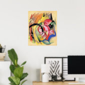 Franz Marc, Kleurrijke Bloemen, Poster (Thuiskantoor)