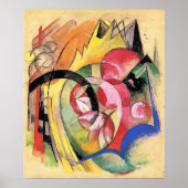 Franz Marc, Kleurrijke Bloemen, Poster (Voorkant)