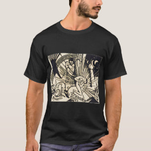 Franz Marc Kunst s Rood en Blauw Paard Franz Marc T-shirt