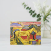 Franz Marc - Lang Geel Paard Briefkaart (Staand voorkant)