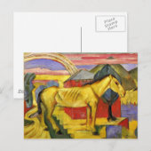Franz Marc - Lang Geel Paard Briefkaart (Voorkant / Achterkant)