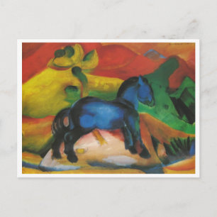 Franz Marc - Little Blue Horse 1912 Oil Canvas Briefkaart
