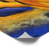 Franz Marc Little Yellow Horses Poster (Hoek)