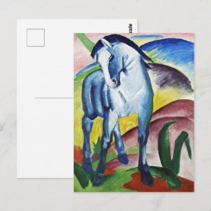 Franz Marc Modern Blauw Paard I Expressionistische Briefkaart